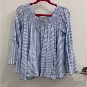 Stripped off the shoulder shirt